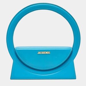 Jacquemus Le Sac Rond top handle bag - Vibrant Blue Color